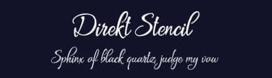 Direkt Stencil by Digital Typeface Studio — Script Handwritten Font — thumbnail 2