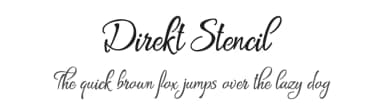 Direkt Stencil by Digital Typeface Studio — Script Handwritten Font — thumbnail 1