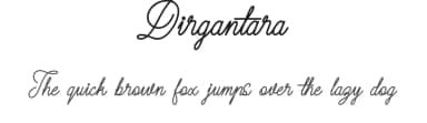 Dirgantara by Zulfikar Ali — Script Handwritten Font — thumbnail 1