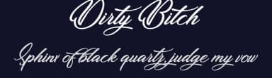 Dirty Bitch by Octotype  | Thomas Boucherie — Script Handwritten Font — thumbnail 2