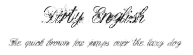 Dirty English by Veredgf — Script Handwritten Font — thumbnail 1