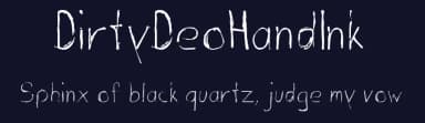 DirtyDeoHandInk by Manuel Viergutz | Typo Graphic Design — Script Handwritten Font — thumbnail 2