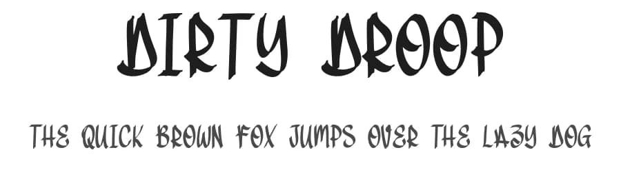 Dirty Droop by Danu Setyaji Nugroho — Script Handwritten Font