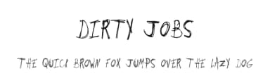 Dirty Jobs by Xerographer Fonts — Script Handwritten Font — thumbnail 1