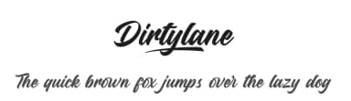 Dirtylane by Riyadh Rahman — Script Handwritten Font — thumbnail 1