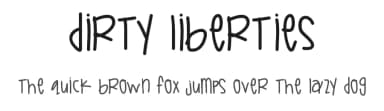 Dirty Liberties by Des Gomez — Script Handwritten Font — thumbnail 1