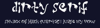 Dirty Serif by Xerographer Fonts — Script Handwritten Font — thumbnail 2