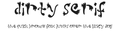 Dirty Serif by Xerographer Fonts — Script Handwritten Font — thumbnail 1