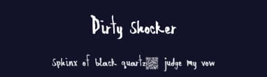 Dirty Shocker by Xerographer Fonts — Script Handwritten Font — thumbnail 2