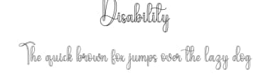 Disability by Scratchones — Script Handwritten Font — thumbnail 1