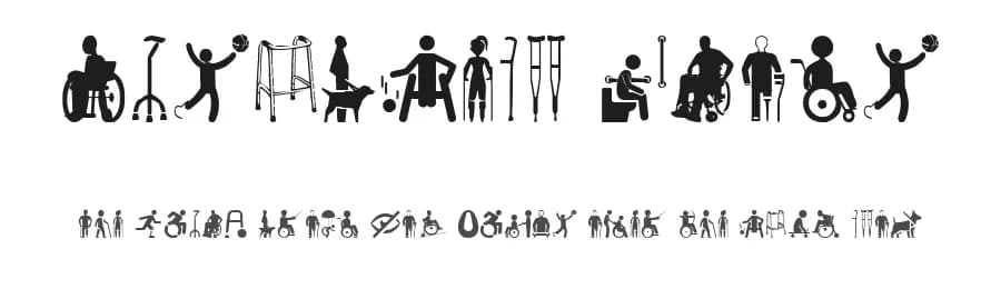 Disabled Icons by Woodcutter — Dingbats Font