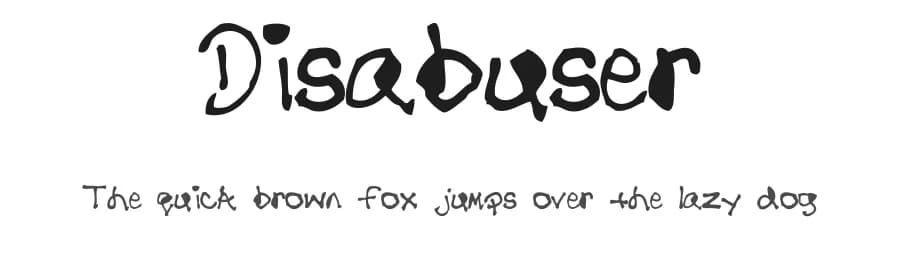 Disabuser by Philip Tronolone — Script Handwritten Font