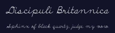 Discipuli Britannica by Peter Wiegel — Script Handwritten Font — thumbnail 2