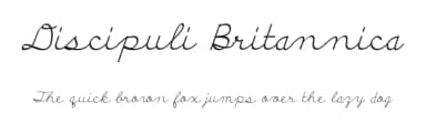Discipuli Britannica by Peter Wiegel — Script Handwritten Font — thumbnail 1