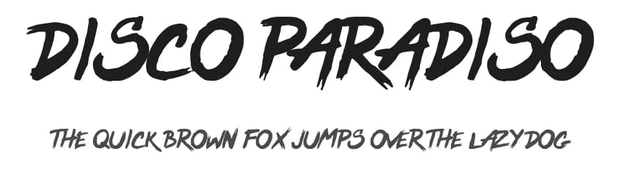 Disco Paradiso by Woodcutter — Script Handwritten Font