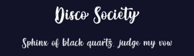 Disco Society by Typhoon Type - Suthi Srisopha — Script Handwritten Font — thumbnail 2