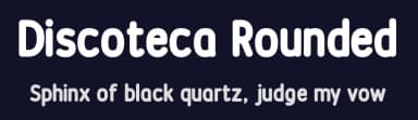 Discoteca Rounded by HENRIavecunK Type Co — Sans Serif Font — thumbnail 2