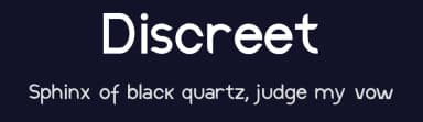 Discreet by Thais Trizoli — Sans Serif Font — thumbnail 2