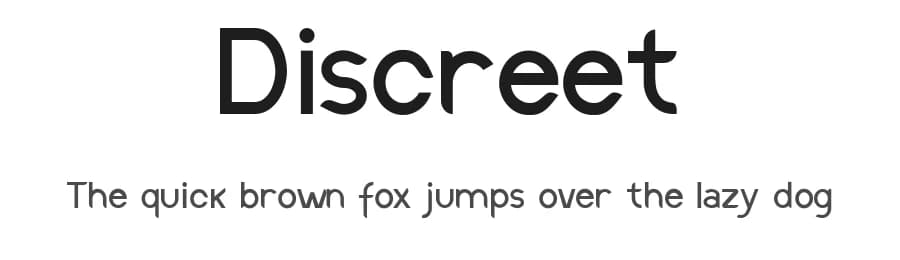 Discreet by Thais Trizoli — Sans Serif Font