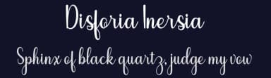 Disforia Inersia by Skinny Type — Script Handwritten Font — thumbnail 2