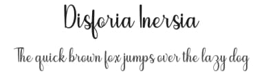 Disforia Inersia by Skinny Type — Script Handwritten Font — thumbnail 1