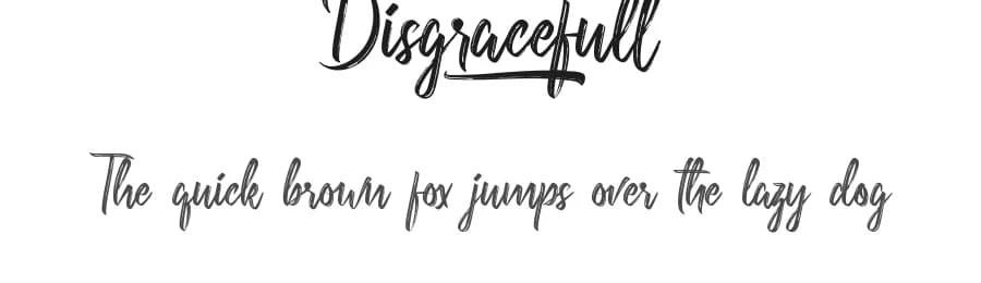 Disgracefull by RaisProject — Script Handwritten Font
