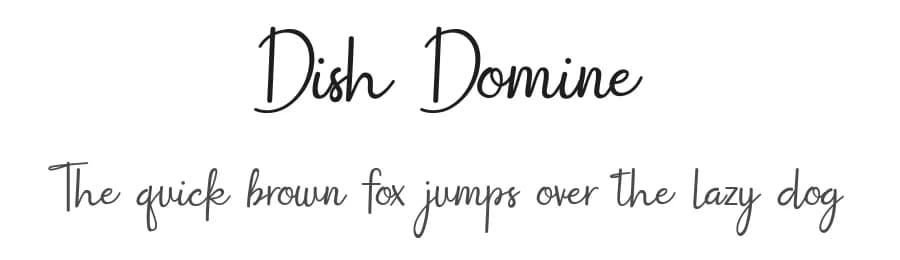 Dish Domine by UI Creative — Script Handwritten Font