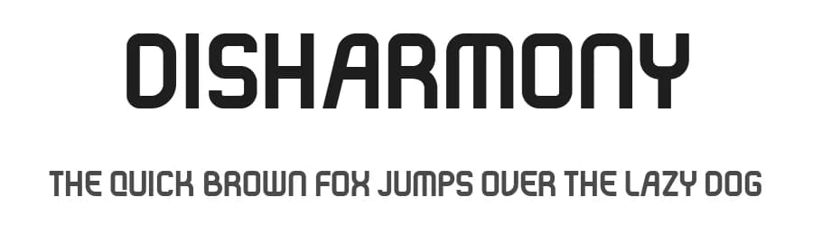 Disharmony by Vladimir Nikolic — Sans Serif Font