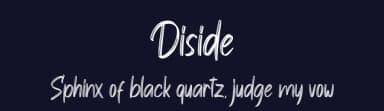 Diside by Skiiller Studio — Script Handwritten Font — thumbnail 2