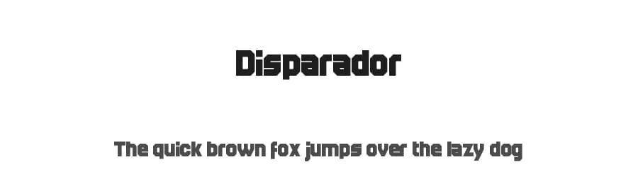 Disparador by Tobias Sommer — Sans Serif Font