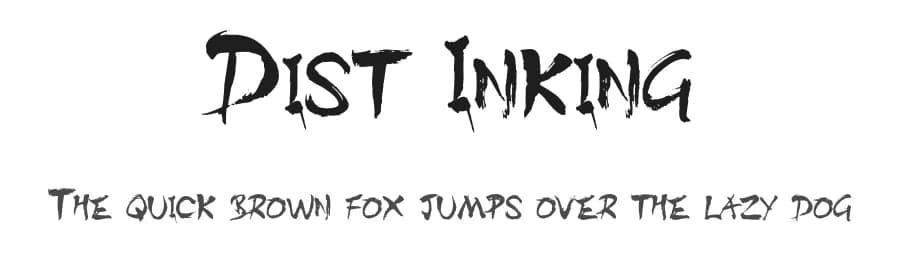 Dist Inking by TypeLand — Script Handwritten Font