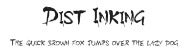Dist Inking by TypeLand — Script Handwritten Font — thumbnail 1