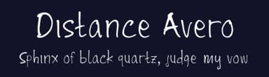 Distance Avero by Noschey! — Script Handwritten Font — thumbnail 2
