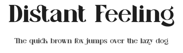 Distant Feeling by Rian Dryana — Serif Font