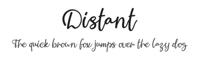 Distant by Fonteca.com — Script Handwritten Font