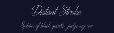 Distant Stroke by Youssef Habchi — Script Handwritten Font — thumbnail 2