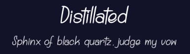 Distillated by dcoxy - Greg Medina — Script Handwritten Font — thumbnail 2