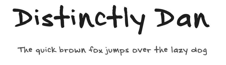 Distinctly Dan by FontPanda — Script Handwritten Font