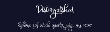 Distinguished by Xerographer Fonts — Script Handwritten Font — thumbnail 2
