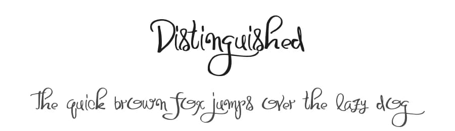 Distinguished by Xerographer Fonts — Script Handwritten Font