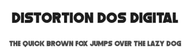 Distortion Dos Digital by Chequered Ink — Sans Serif Font — thumbnail 1