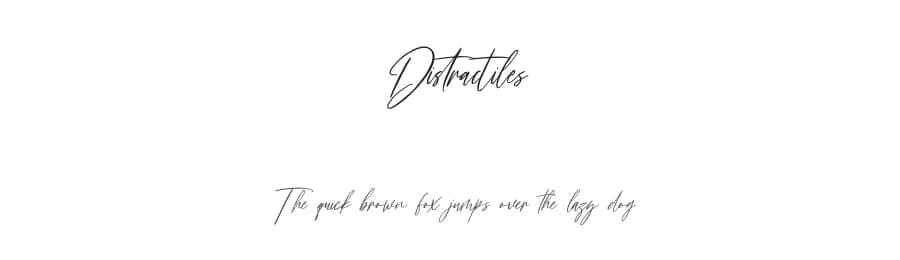 Distractiles by Maulana Creative — Script Handwritten Font