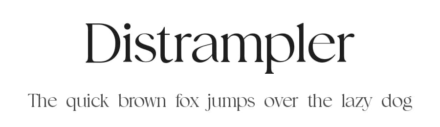 Distrampler by UI Creative — Serif Font