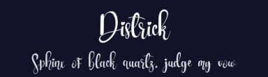 Districk by Eddy Goodboy — Script Handwritten Font — thumbnail 2