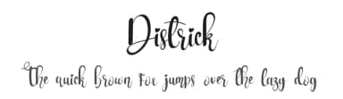 Districk by Eddy Goodboy — Script Handwritten Font — thumbnail 1