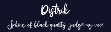 Distrik by Vunira Design — Script Handwritten Font — thumbnail 2
