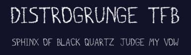 Distrogrunge TFB by zanatlija — Script Handwritten Font — thumbnail 2
