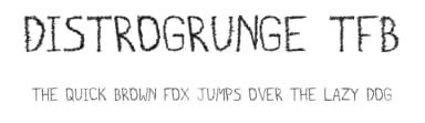 Distrogrunge TFB by zanatlija — Script Handwritten Font — thumbnail 1