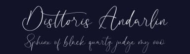 Disttoris Andarlin by Storytype Studio — Script Handwritten Font — thumbnail 2
