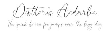 Disttoris Andarlin by Storytype Studio — Script Handwritten Font — thumbnail 1